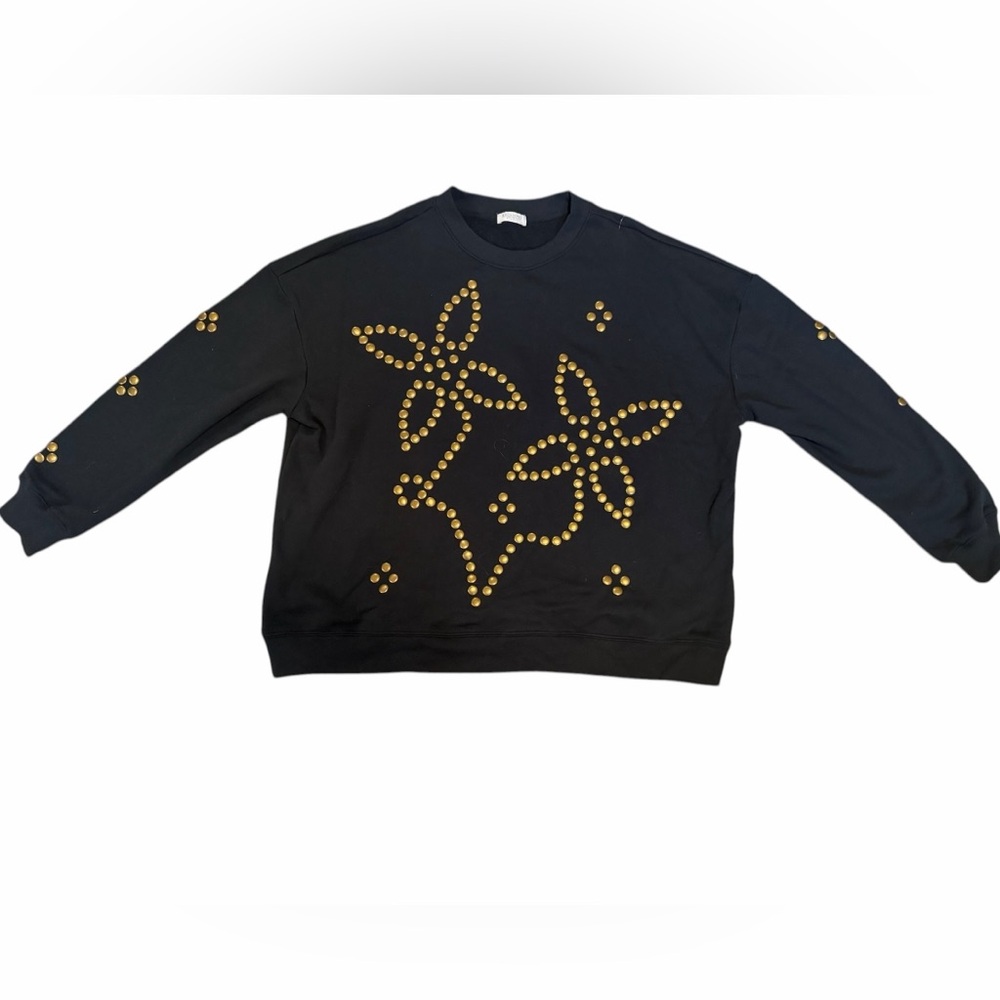 Free People Ragabond Stud Flower Pullover Size XL - Picture 5 of 8